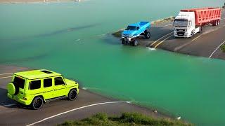 Cars vs Deep Water Challenge in BeamNG Drive!