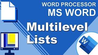 MS Word | Multilevel Lists