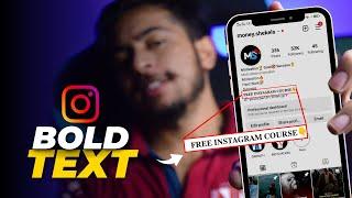 How to add Bold Letters in Instagram Bio | How to type bold letters on instagram 2023