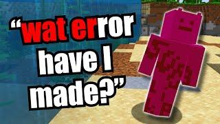 Minecraft, but if I say "water" it gets deleted...