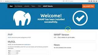 Installing Mamp and Running your php files in htdocs folder