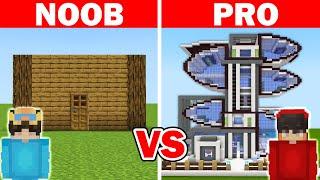 NOOB vs HACKER: I Cheated in a Build Challenge - Minecraft
