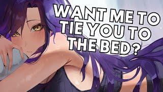 Dominant Girlfriend Ties You Up In Bed (to help you sleep) [F4A] [ASMR] [Bondage] [Hypnosis] [GFD]