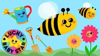 Summer Bees - Baby Sensory Nature Adventure in the Flower Garden with Happy Honeybees & Friends