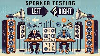 LEFT and RIGHT Speaker Testing Video