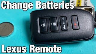 Lexus Remote Key Fob: How to Change Batteries