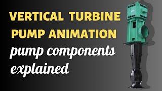 vertical turbine pump working animation