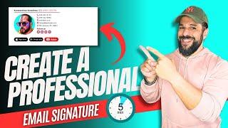 Create A Professional E-Mail Signature in 5 minutes (4x more sales) #emailmarketing #emailsignature