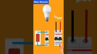 MCB tripping indicator wiring in Hindi Urdu By Mian Electric || #YoutubeShorts