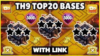  TOP 20 WORLD BEST TH9 War/Farm Base With Link | Th9 Cwl Base With Link | Th9 Best Base | 2024