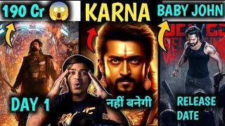 Kalki 2898 AD Boxoffice Collections, Suriya's Karna Movie Canceled, Baby John and Kanguva Release