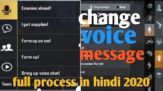 #PUBG Quick Voice Chat Message / Sound  Change /How To Change PUBG voice chat message in hindi