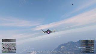 GTA Online - F160 Raiju dogfight maneuver (Top Gun style)