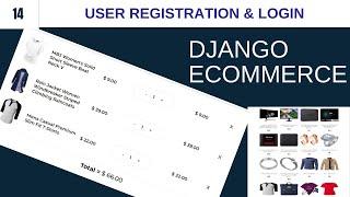 Django Ecommerce Website | User Registration & Login | Part 14 | Django Tutorial