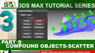 PART 9-COMPOUND OBJECTS-SCATTER(3DS MAX TUTORIAL SERIES) #3dsmax #vray