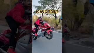 HAYABUSA wheelie by faraz stunt rider #farazstuntrider #hayabusa #ytshorts