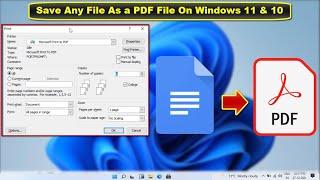 How to Create a PDF File on Windows 11 & 10 | Word, Excel, PowerPoint, Image to PDF