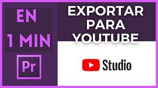 ️ Cómo Exportar un Video Para YouTube con los Mejores Ajustes Premiere