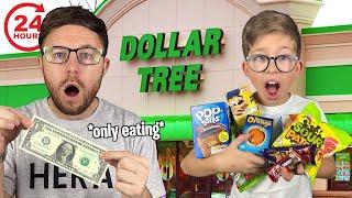 Only EATING Dollar Store Food for 24 HOURS!!