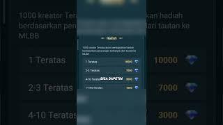 cara mendapatkan diamond gratis #mobilelegends