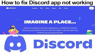 How to fix Discord app not working, not responding & Keeps crashing?