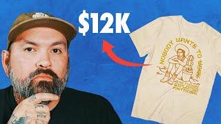 How I sold 400 shirts of my art