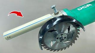 Don't Throw Away Your PVC Pipe! How To Make A Great Tool For Your Angle Grinder