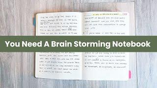 You Need A Brain Storming Notebook #vlogmas #day8