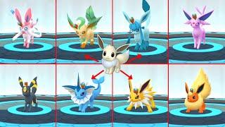 How to Get All Costume Eevee Forms (Eevee Evolution) in Pokemon go.