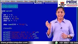 C Programming Tutorial | In Hindi | Easy to Learn | PRIDE COMPUTER EDUCATION