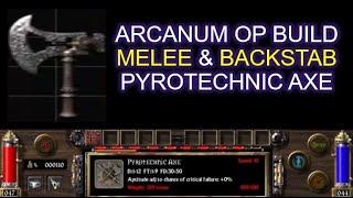 Arcanum OP Character Build Melee and Backstab using Pyrotechnic Axe