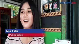 Viral Video Perempuan Cantik Jualan Bakso di Bogor