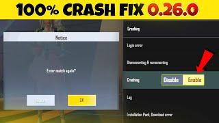 Crash Fix | Pubg Lite 0.26.0 Update Crash Problem Solution || Pubg Lite Crash Fix Kaise Kare 0.26.0