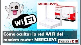 Cómo ocultar o hacer invisible la red WIFI del modem router MERCUSYS CANTV