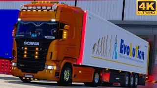 [G29] ETS2 (4K 60FPS) | SCANIA R480 | TOULOUSE  - OLBIA 