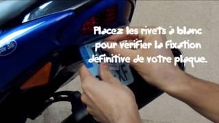 pose de plaque d' immatriculation moto de A à Z