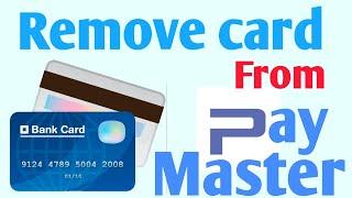 can i remove Debit card or credit card from Paymaster account in sinhala | tamil | Techie Kokul