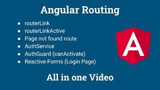 Angular  Routing | LazyLoading | AuthGuard | multiple router-outlet |  all in one video