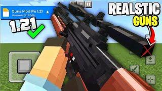 Weapon Mod ( Gun )  For Minecraft Pe 1.21+ || 100% Working || Gun Mod For Mcpe 1.21+