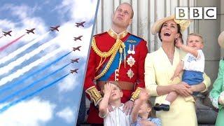 Prince Louis' perfect royal wave! ️ | Trooping the Colour 2019 - BBC