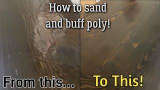 How to Sand Topcoat of Polyurethane