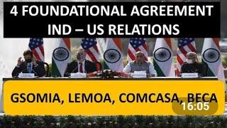 Indo USA relation  4 Foundational Agreement