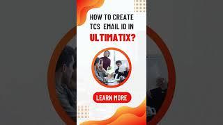 How to create TCS email in Ultimatix. #shorts #tcs