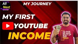 My First YouTube Income  after 2 years