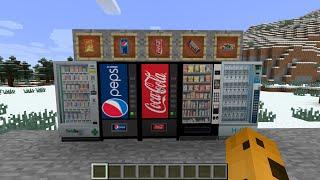 REAL Vending Machines in Minecraft (Coca-Cola, Pepsi, Cheetos, Candy and MORE)