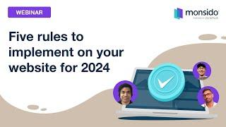 Five rules to implement on your website for 2024