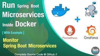 Deploy Microservices in Docker & Monitor with Prometheus | Live Example & Source Code