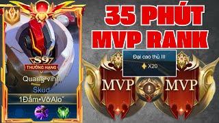 35 Phút ( Rank Đơn ) Cho Những Trận Đấu Phong Độ Cao Của Top Skud Khi Dùng Skin Quang Vinh | Rùa AOV