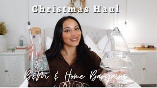 B&M and Home Bargains CHRISTMAS Haul 2022! Decor, home and Cleaning
