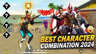 Top 4 Secret Best Character CombinationFree Fire BR Ranked & CS Ranked Combination for Headshots